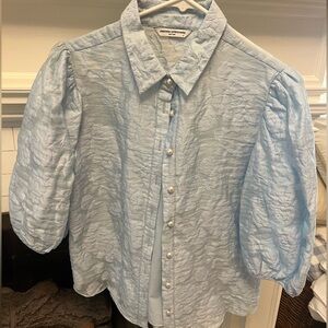 Amanda Uprichard - blue blouse